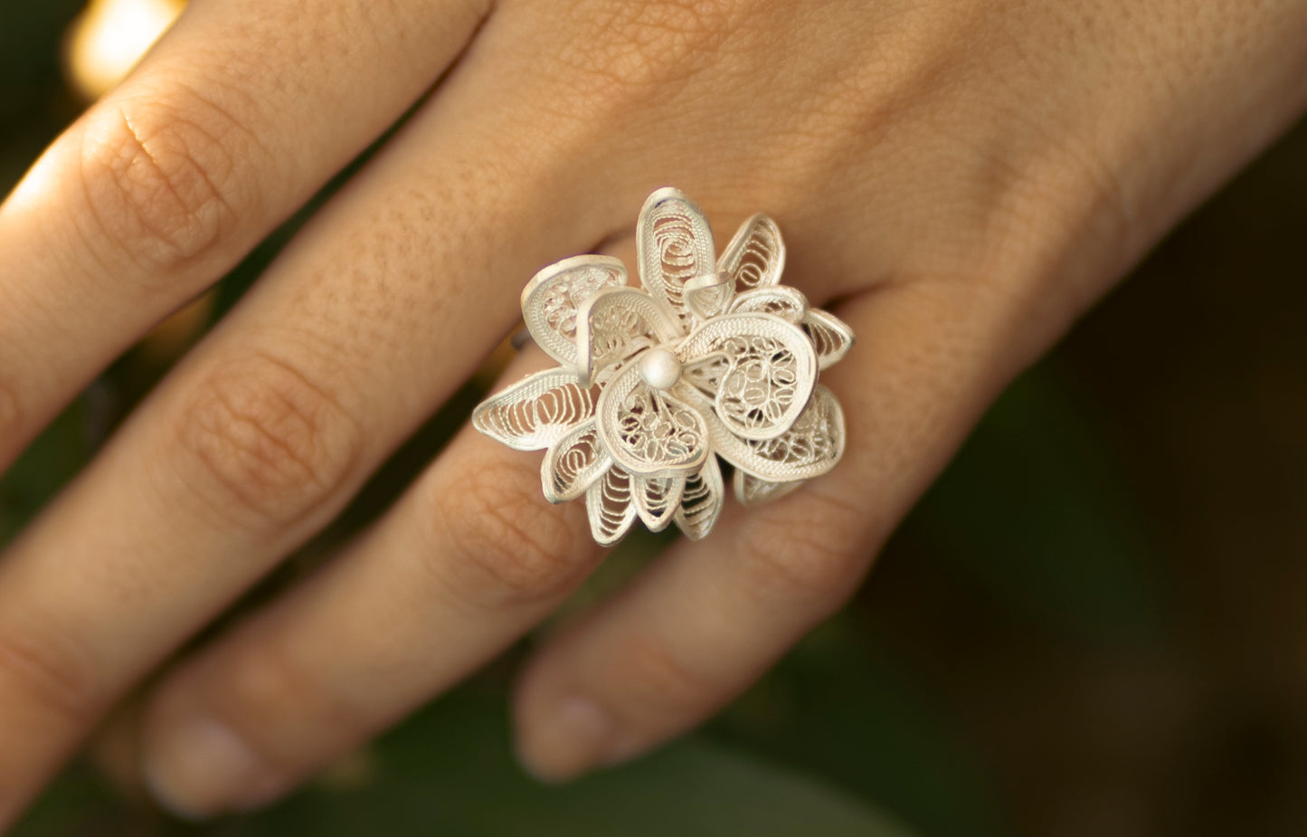 Ring of chrysanthemums