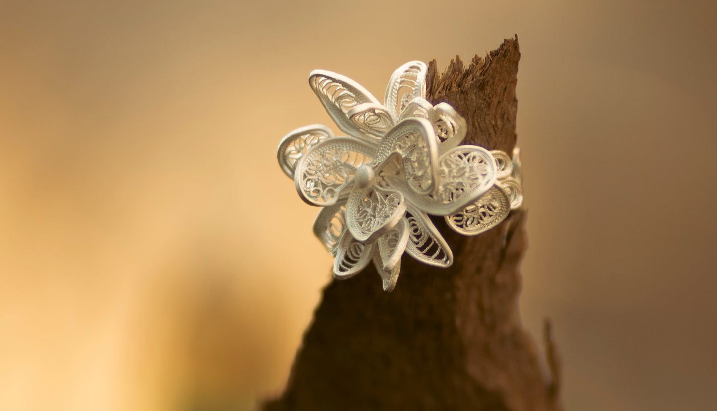 Ring of chrysanthemums